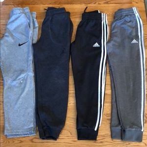 Boys size M 10/12 pants. NIKE, Adidas, Jordan